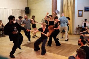 photo of couples partner dancing